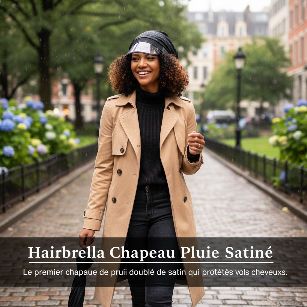 Sayara Chapeau Pluie Satiné